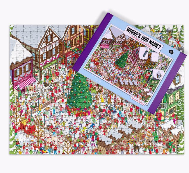'Santa Paws' Jigsaw Puzzle Featuring your {breedFullName}